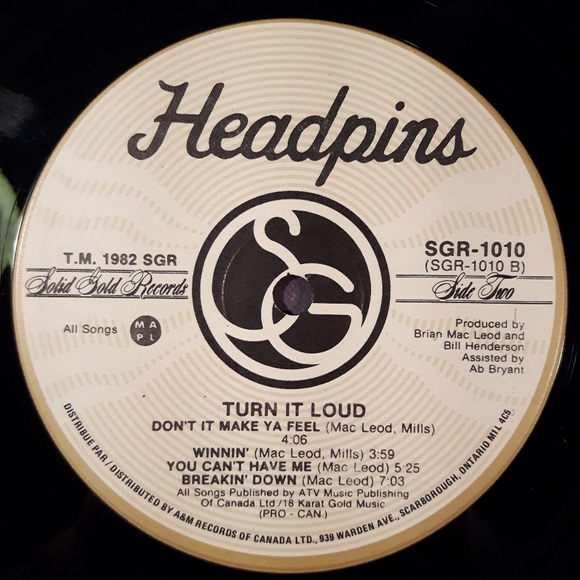 Headpins - Turn It Loud - Vinyl LP Record - Picture 4 of 4